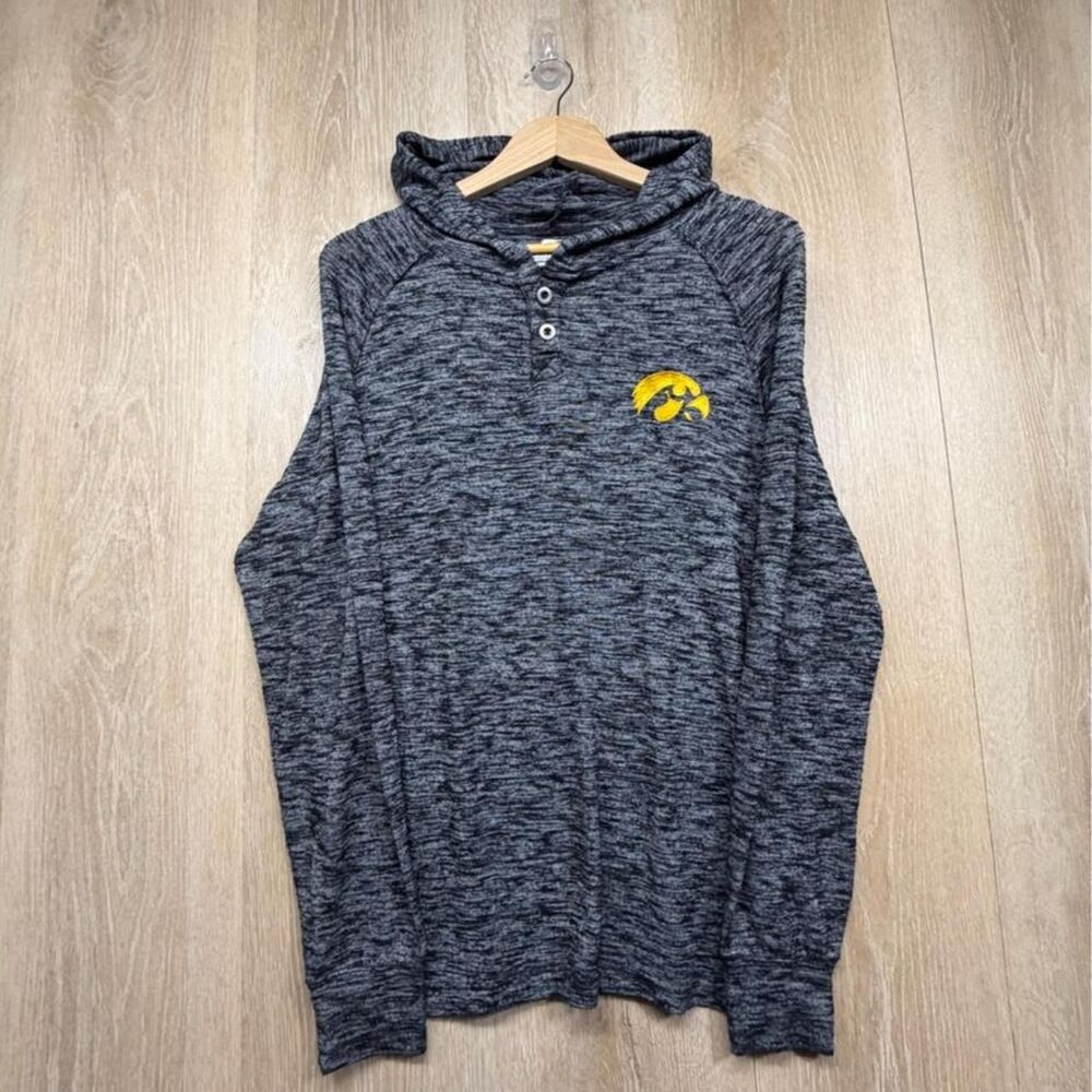 Unbranded Men's Grey and Black Hoodie